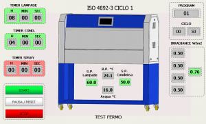 UV Tester - Per prove di invecchiamento accelerato UV e condensa Pannello-di-controllo-control-panel